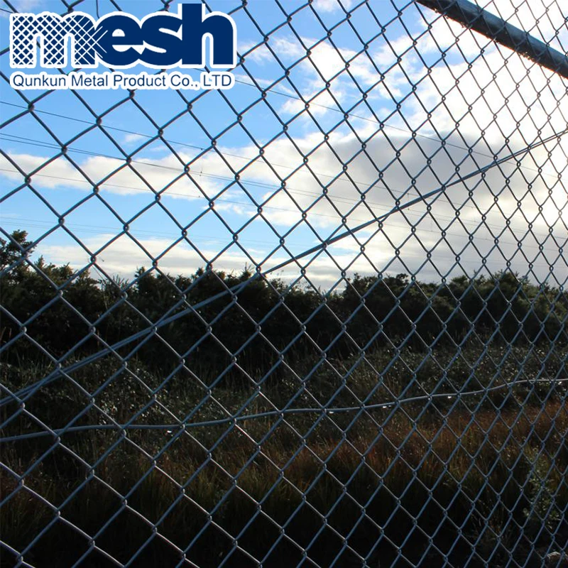 dog proof black pvc chain link fence extension