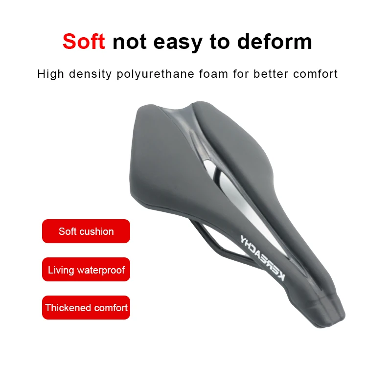 KEREACHY Bicycle Saddle Seat for Road Beach Racing Bike PU Leather Mountain Cruiser Bike seat