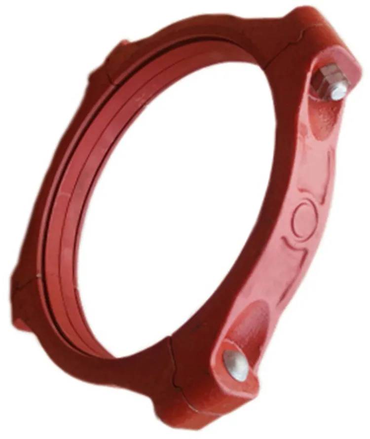 Cheap high quality groove clamp fire pipe fittings cast iron connection clamp