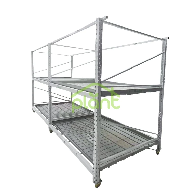 Indoor Growing Multi Floor Plant Racks Racking System Vegetable Mobile Vertical Grow Multilayer Rack