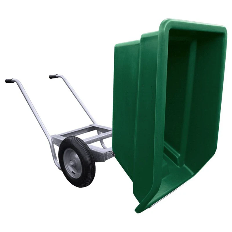 Sand Cement Agricultural Hand Trolley 200l 300l Plastic Building Material Wheelbarrow for Concrete