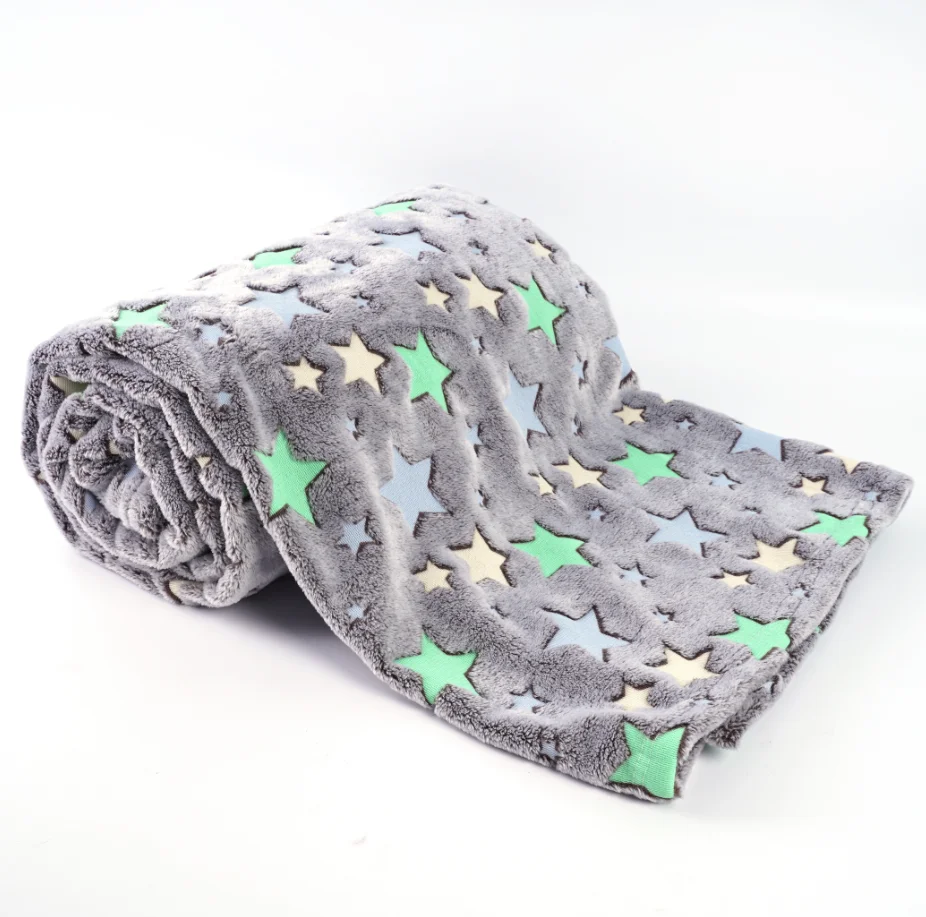 Премиальное качественное волшебное светящееся в темноте одеяло с флуоресцентным зеленым милым детским одеялом на диван-кровать для тренера