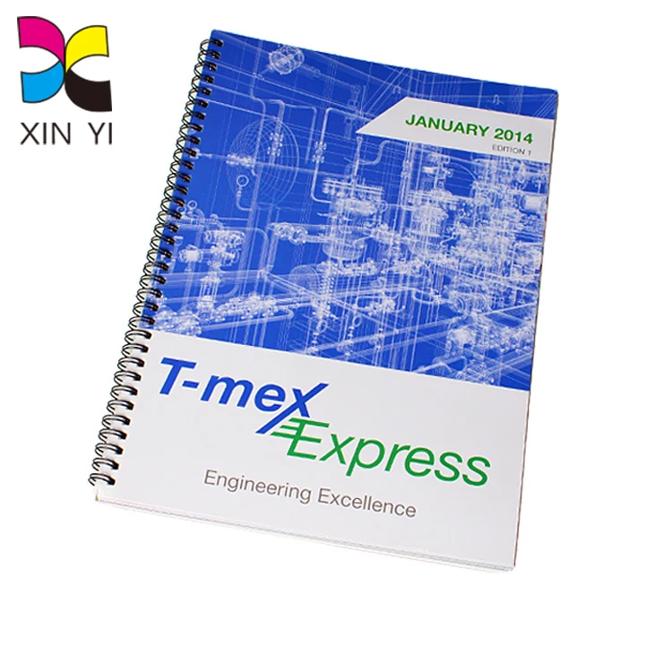 Custom  Hardcover Full Color Printing Book With Double Spiral YO Hardcover Binding