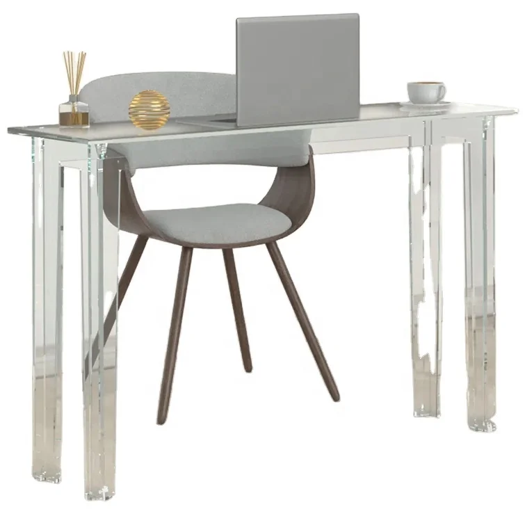 Manufacturer office furniture Clear Acrylic transparency office computer table desk