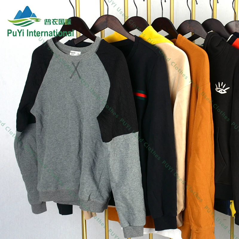 mixed hoody set used clothes korean second hand hoody sportswear thick belgium used clothing bales america