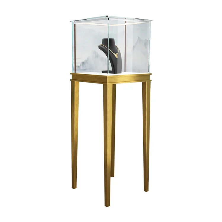 Hong Zhan оптовая продажа заказной стеклянный ювелирный шкаф ювелирная витрина Настенная для розничных магазинов