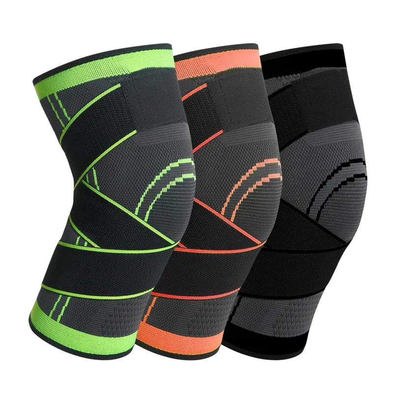 Compression Knee Sleeve, Knee Brace With Adjustable Bandage Non-Slip Knee Support for Men & Women