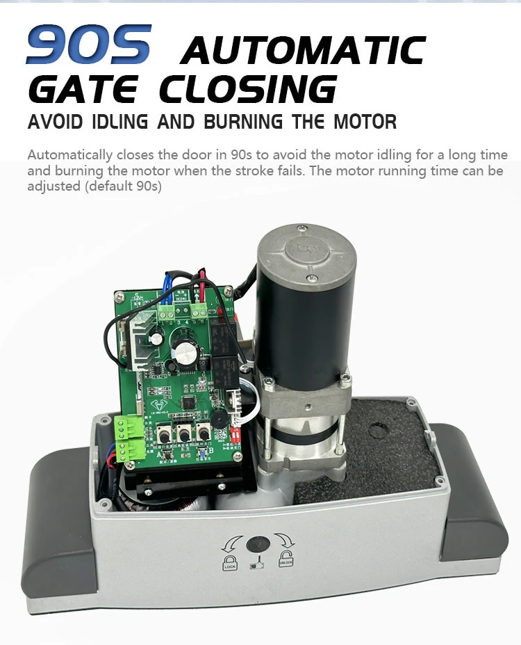 Newly Launched Home Garden Villa Intelligent Safety Dc 24v 500kg Linear Automatic Sliding Gate Motor