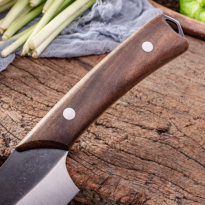 Professional Chef Knife Set Full Tang Hand Forged High Carbon Stainless Steel Black Sided Boning & Fish Kitchen Tools