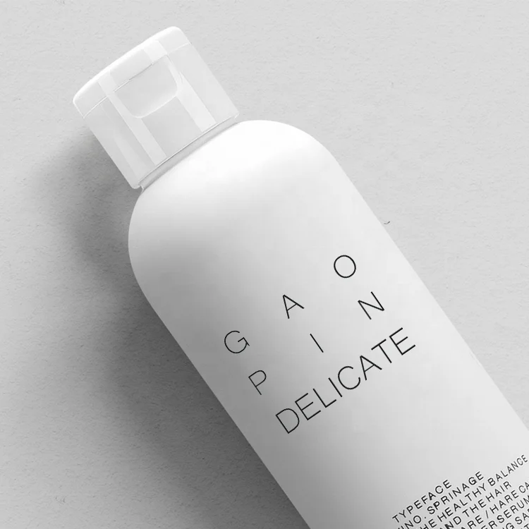 250ml 300ml 380ml 400ml 500ml Plastic Empty Bottles Soft Touch Matte White Packaging Flip Cap HDPE Bottle