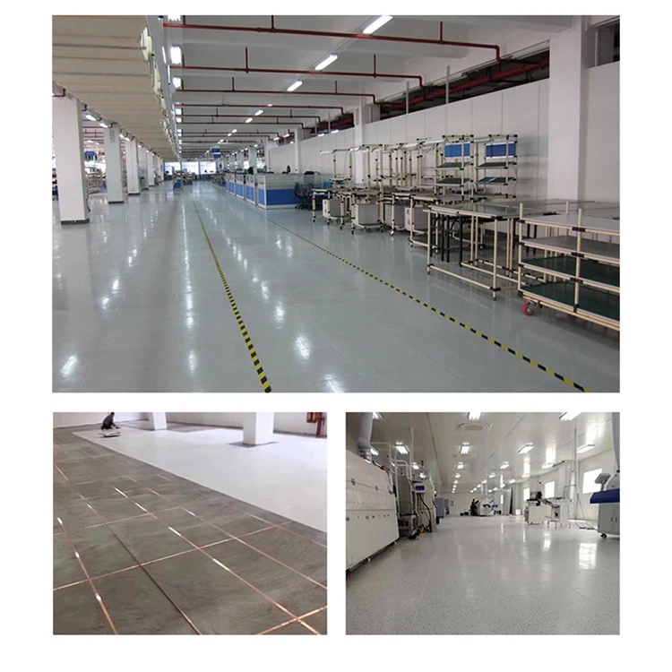 Высококачественный напольный ПВХ современный дизайн однородный антистатический пол для мастерских