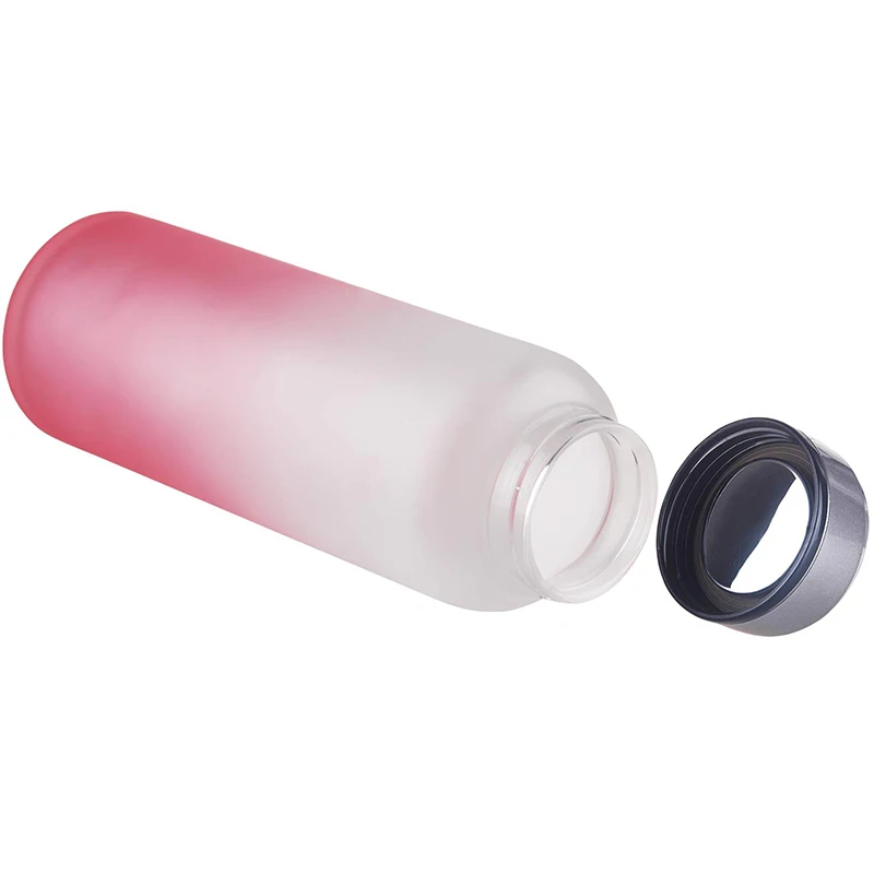 2019 HOT Amazon Selling Gradient Ramp Crystal Glass Water Bottle