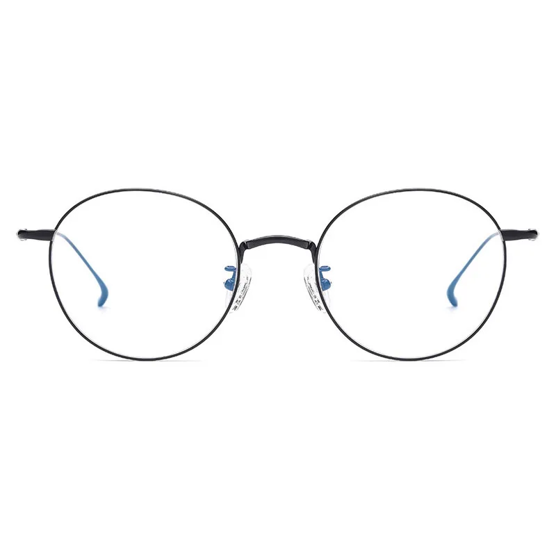 Ultralight Fashion Beta Titanium Memory Optical Frames Vintage Round Women Men Optical Eyeglasses Spectacle Frames 2019