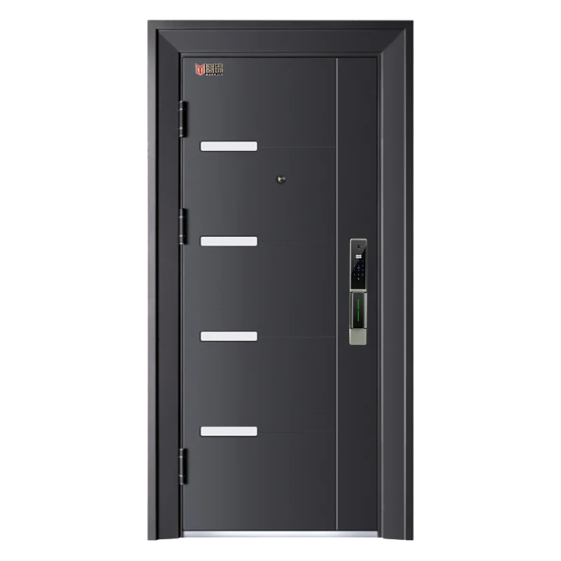 factory price made in china modern house exterior front entry door designs  security entrance steel door