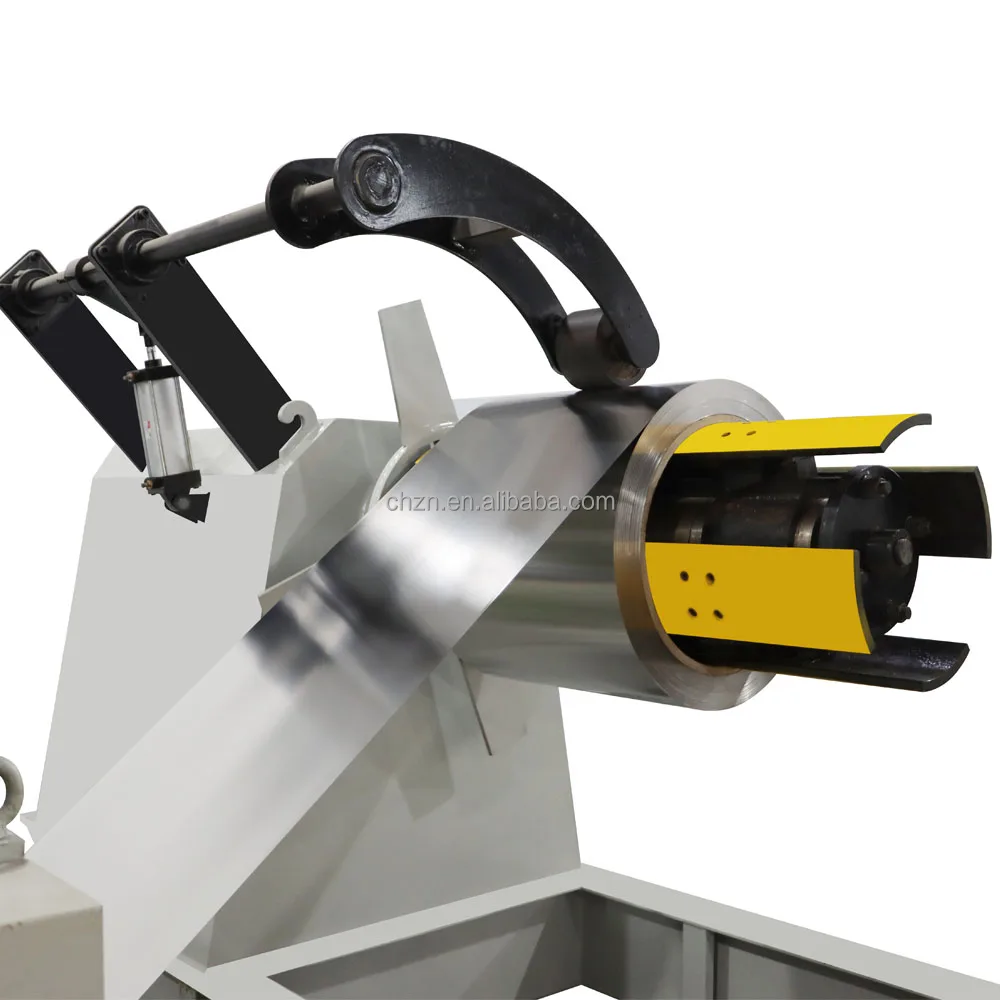 Galvanized roll recoiling and decoiling knurling machine for embossing machine production line