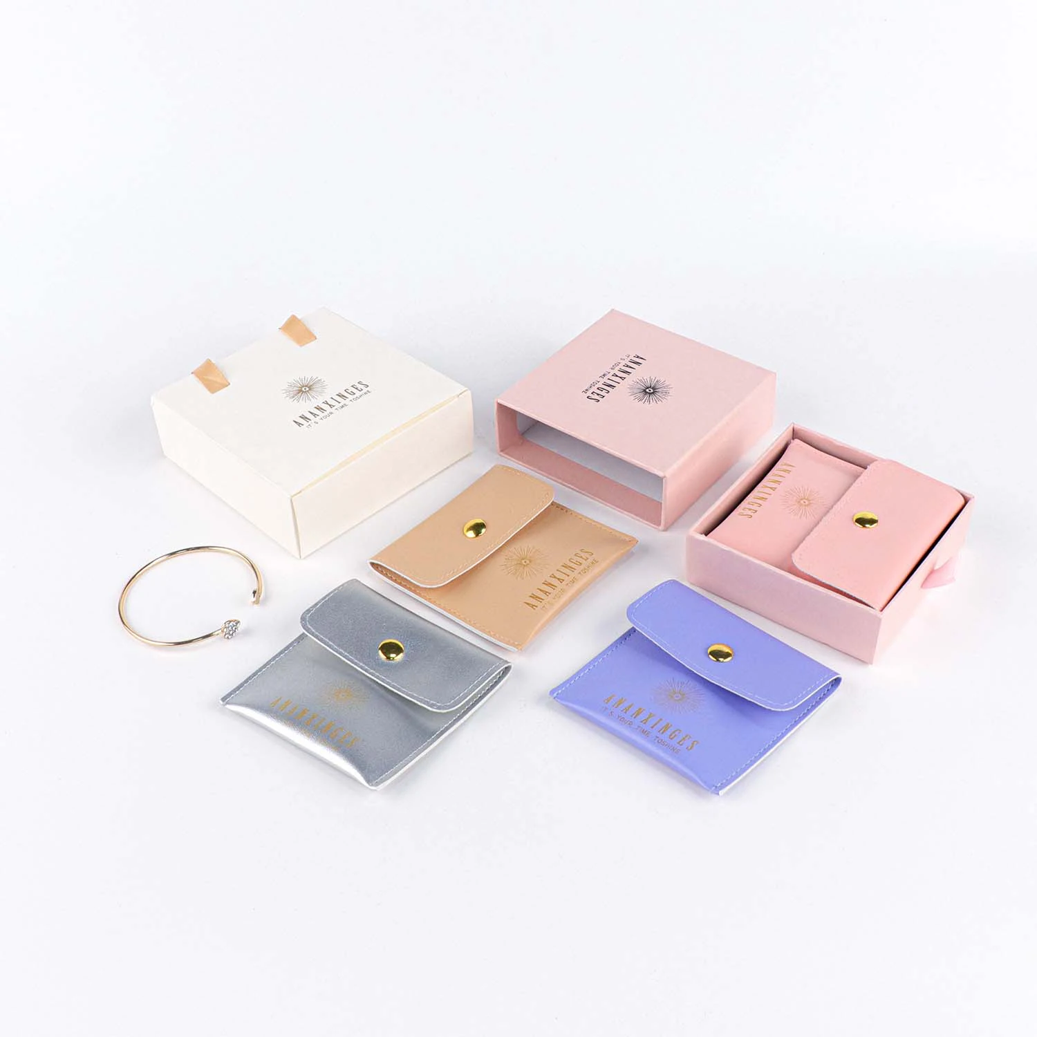 Screen Printed Round Bottom Pu Leather Gift Candle Cutter Packaging Bag Golf Ball Storage Packing Leather Drawstring Pouch Bag