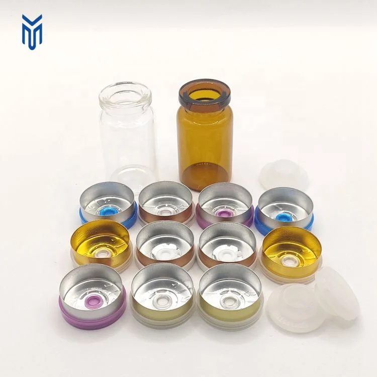 Wholesale 20mm color Tear Off Cap Aluminum Plastic Flip Top Vial Caps For Injection Bottle