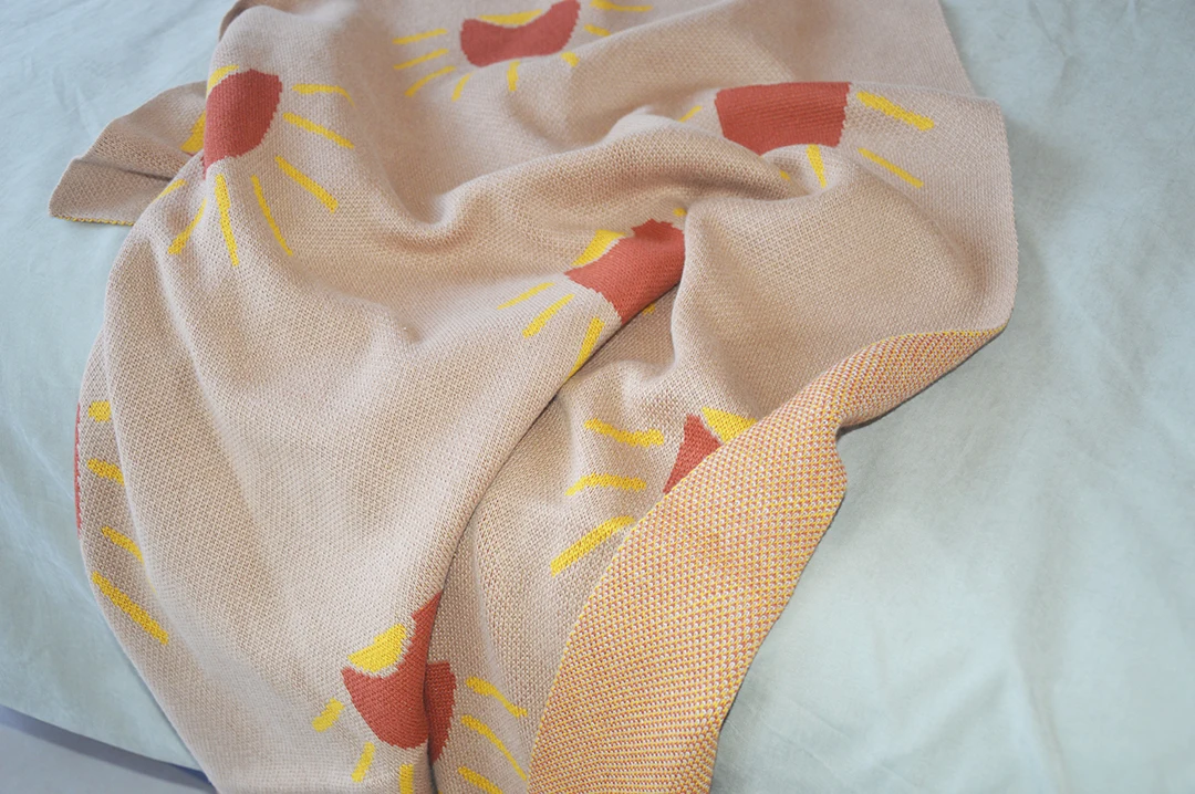 Factory Wholesale Super Soft Luxury Custom New Born Security Baby Wrap 100% Organic Cotton Knitted Baby Blanket for Newborns