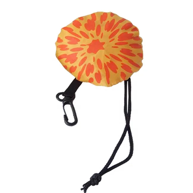 Ball Foldable Shopping Bag Promotional Polyester Foldaway Carrier Bags Bulk Customized Logo