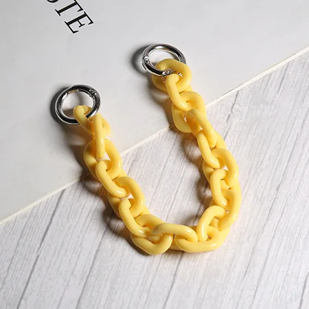 Colorful Summer Chunky Link Bracelets Resin Link Bracelet Thick Acrylic Paperclip Chain Bracelet Beach Jewelry