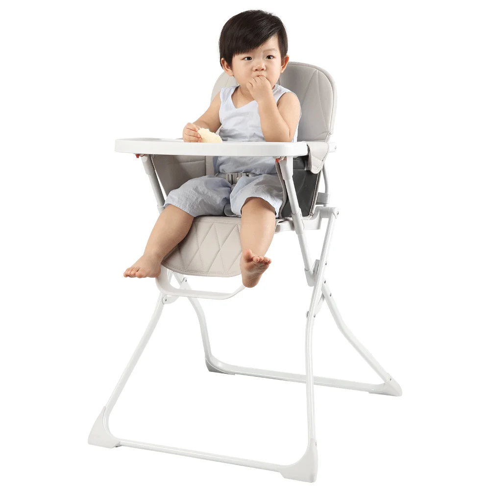 EN14988 Certification hot selling simple model folding plastic baby high feeding chair