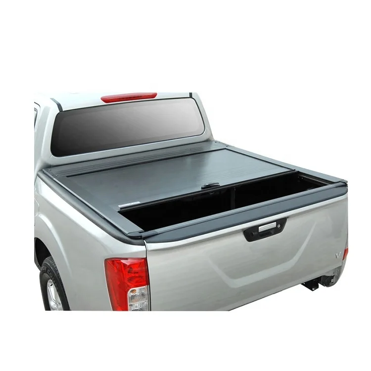 Retractable Tonneau  Cover 4X4 Aluminum Roller Lid With Lock for Navara NP300 double cab pick up car