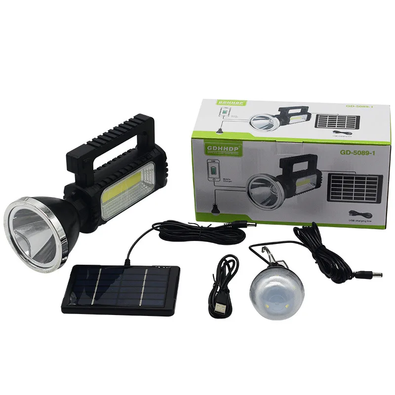 Mini Solar Panel Light Station Radio Lighting Generator Home Portable Solar Power Energy System