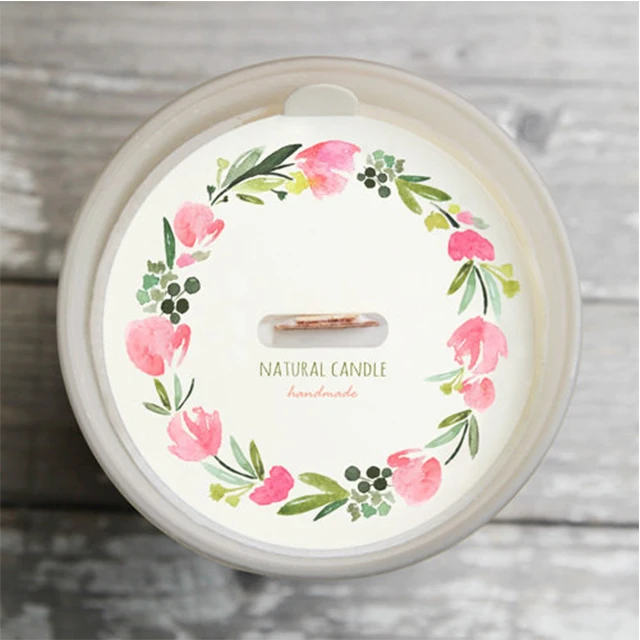 High quality wholesale brand logo design single side printing candle dust cover paper cards