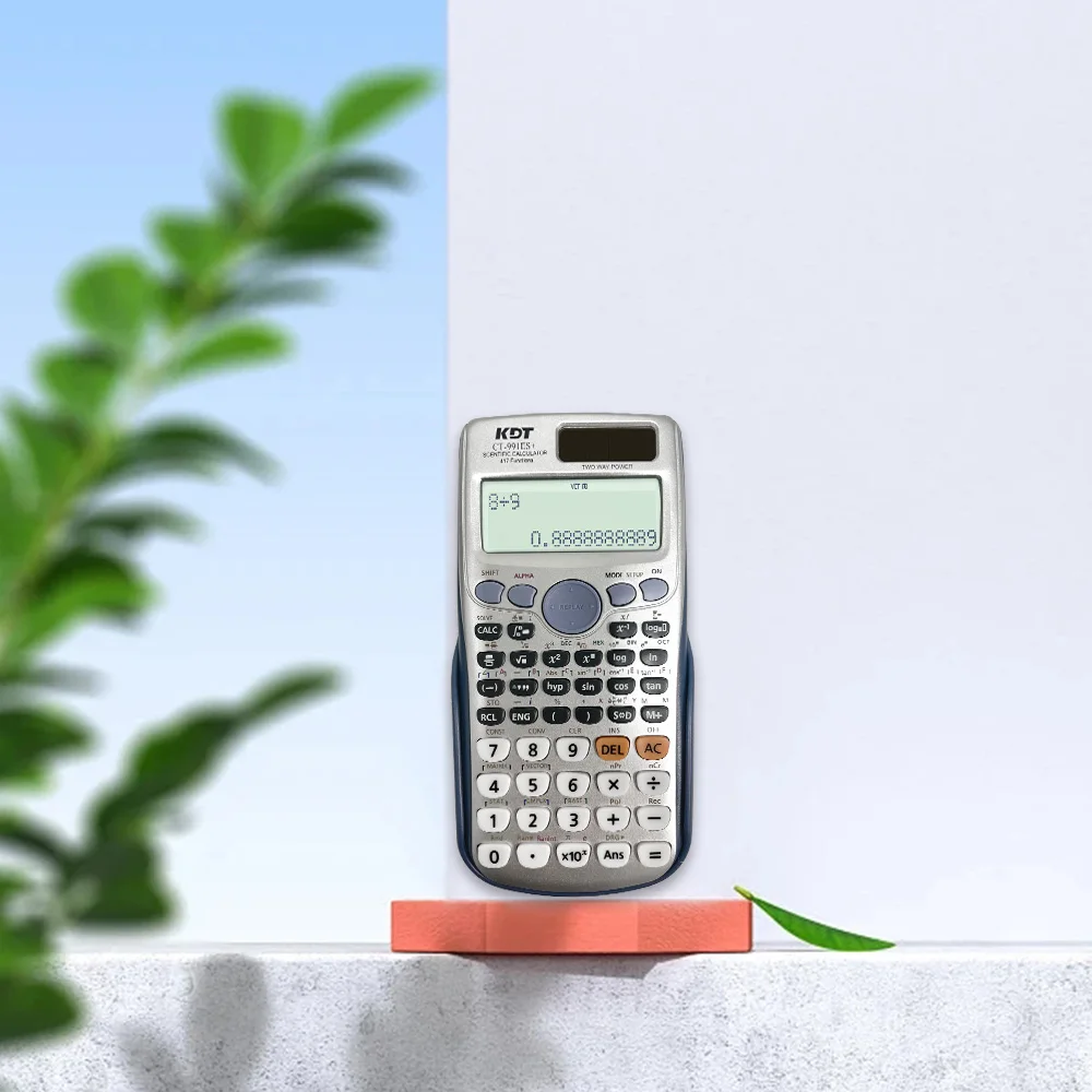 Scientific Calculators Fx 991es Plus with 417 Function Dual Power and 2 Line Display School Custom Office Supplies for School