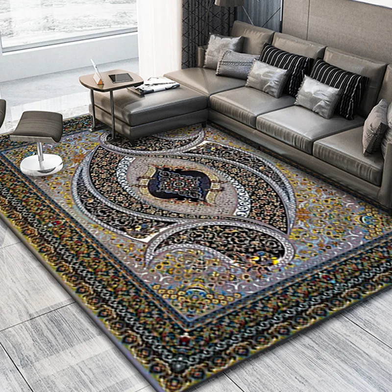 Chinese Hand hand tufted Jacquard Persian Style 100% Pure Silk Carpet