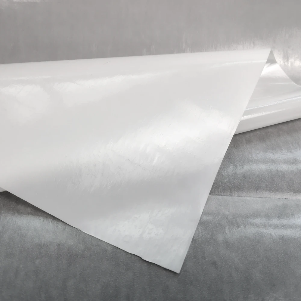 Milky White 100 Micron Polyester Pes Hot Melt Adhesive Film For Patch