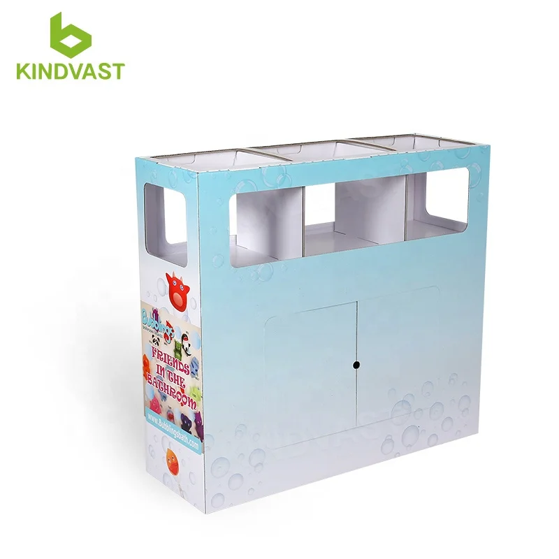 cardboard promotional pop retail dump bin floor display for toys , Free samples!