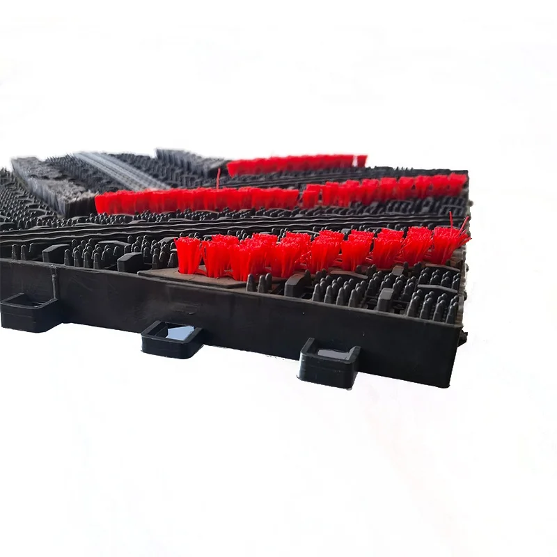 Heavy Duty EVA Floor Supermarket Entrance Door Mat Waterproof Outdoor Snow Mud Removal Tile Module Brush for Home Hotel Use