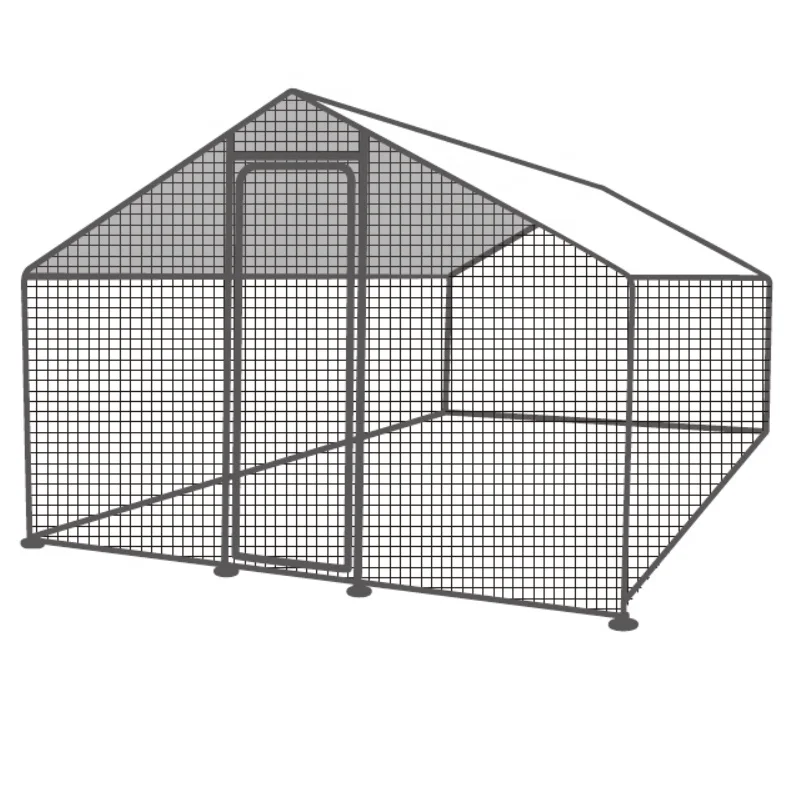 Galvanized Steel Chicken Coops for Outdoor Backyard Farm Garden