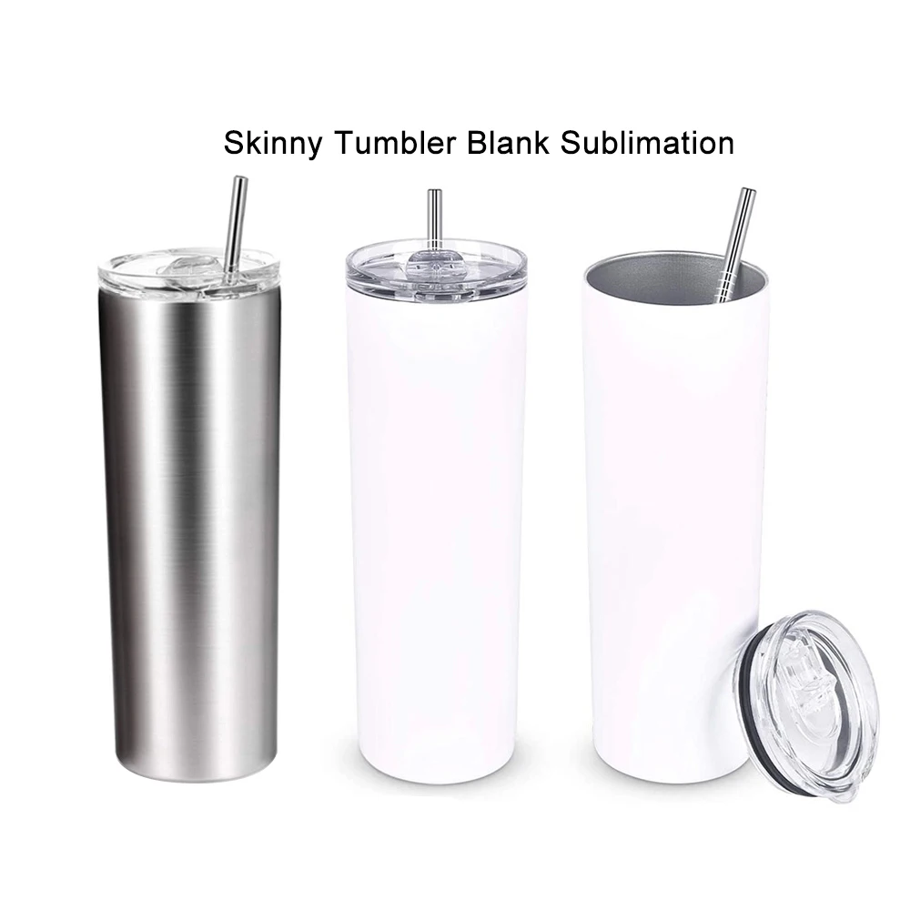 
Personalized Double Wall Insulation Sublimation Stainless Steel Straight Coffee Cups Mug Tumbler With Transparent Hole Straw Lid 
