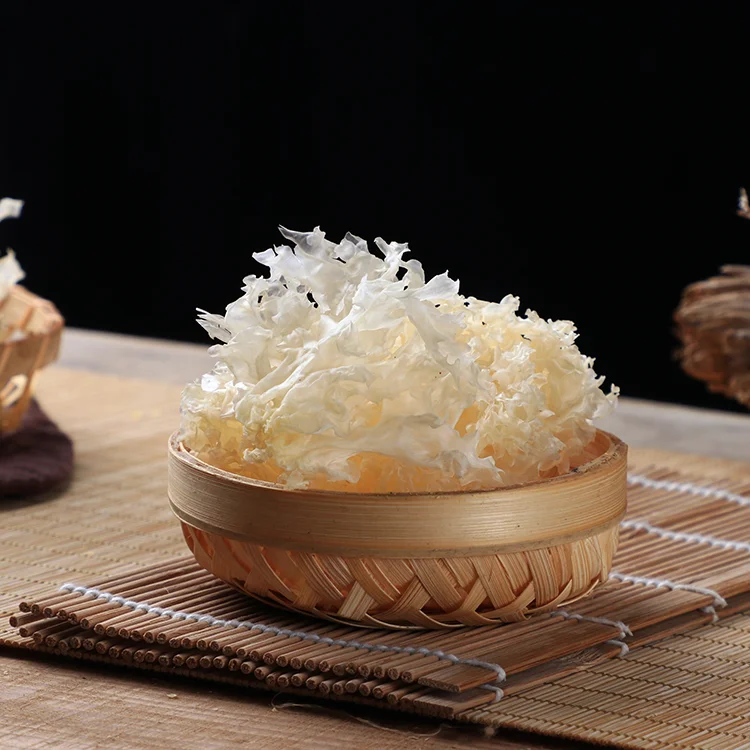 Оптовая продажа 100% натуральный сушеный гриб Tremella Fuciformis для выращивания снега тремелла Серебряный грибок ушей белый