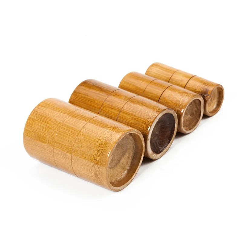 
1*4 Bamboo tube cupping set Chinese cupping therapy set for body health 