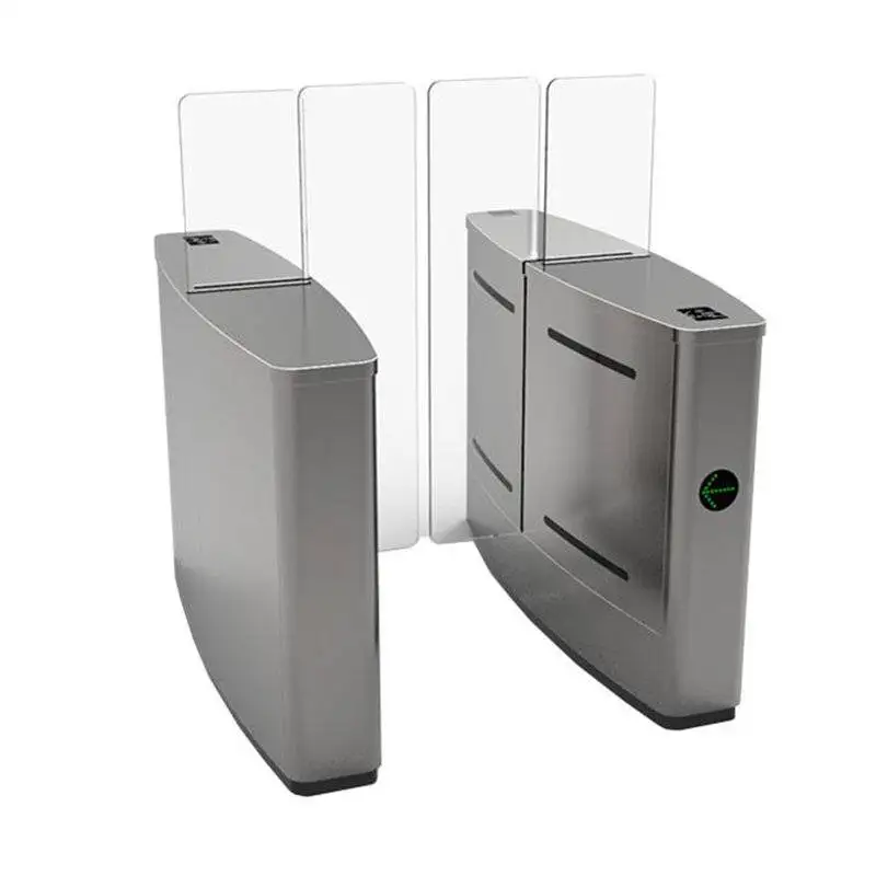 Full Height Sliding Turnstile Automatic Access Control Dc Motor Sliding Turnstile Gate