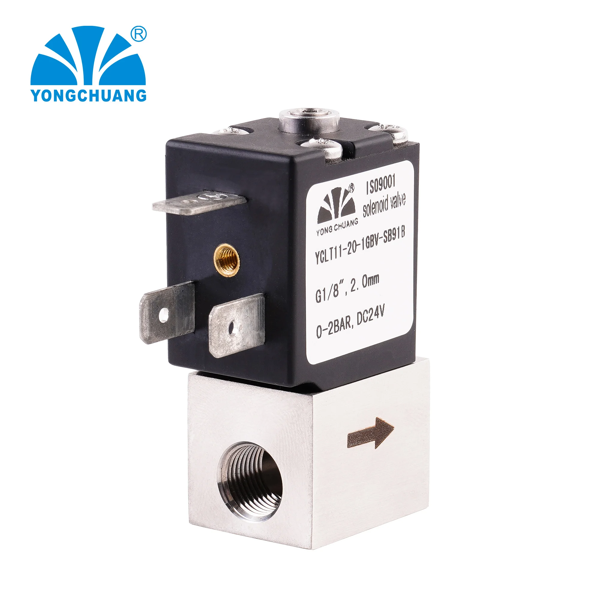 Yongchuang YCLT11 stainless steel High precision proportional flow control solenoid valve 12vdc