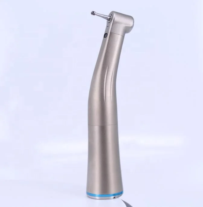 Charming dental electric handpiece motor polishing drills Ti-max blue ring contra angle handpiece 1:1 with LED fiber optic