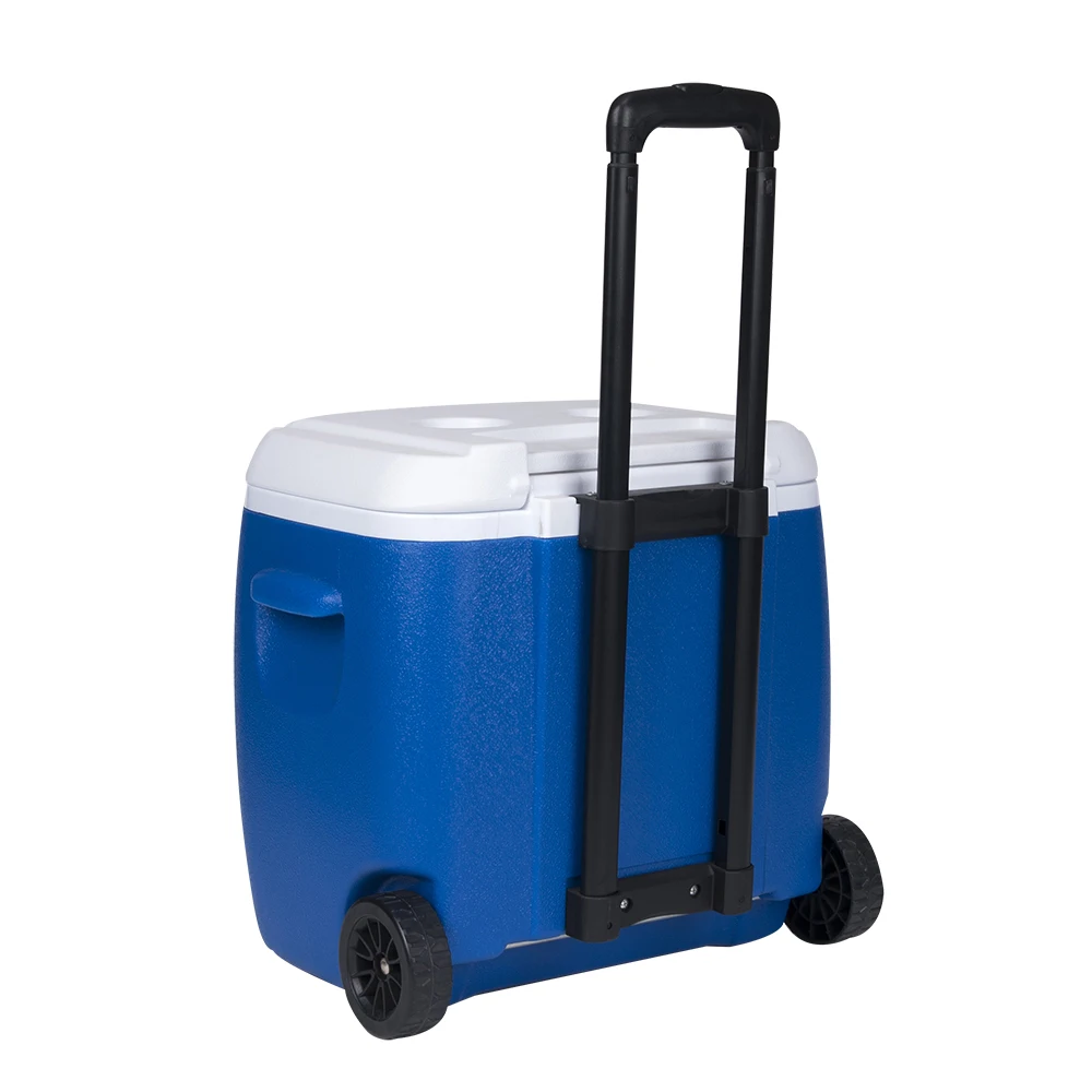 Easy Travel Outdoor Portable Mini Ice Chest Cooler Box Insulated Storage Wheeled Cooler Box with Carrying Handle