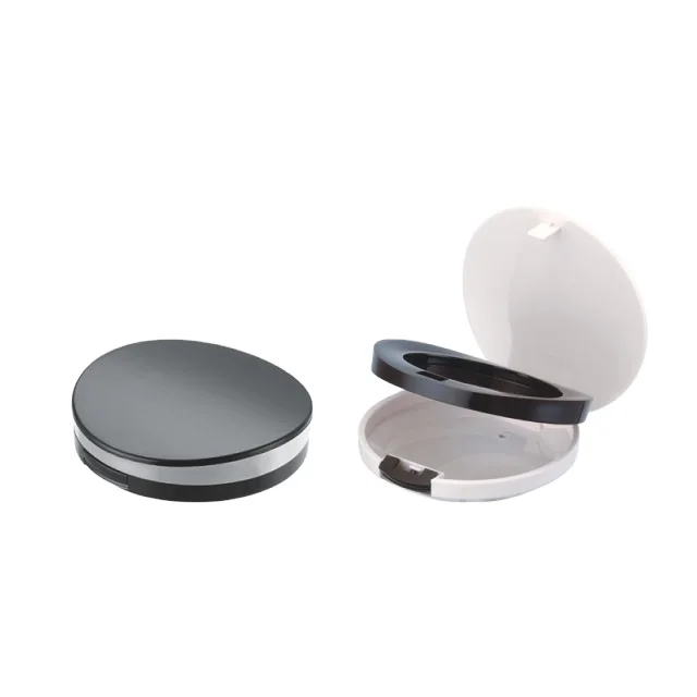 Round shape empty plastic blusher compact makeup diameter 54mm wadah untuk blush on