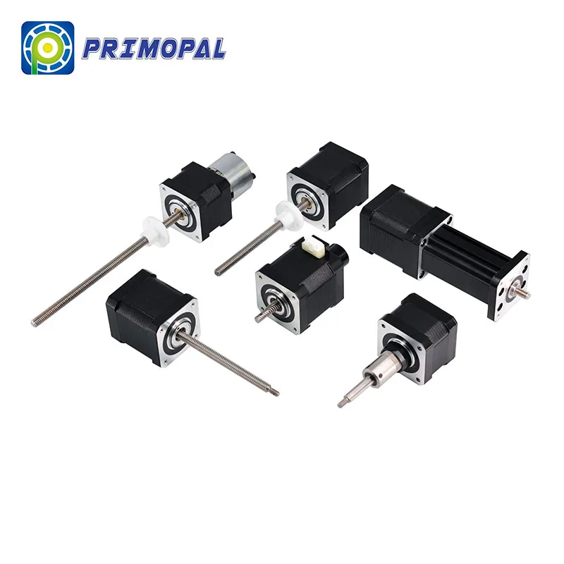 PrimoPal NEMA 8 Captive Micro Motion Linear Screw Step Actuator Threaded Rod Stepping Motor