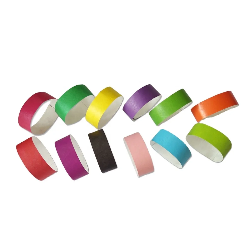 Cheap entry event Ticket 3/4 inch sheet tyvek wrist band / Wristbands , paper bracelet