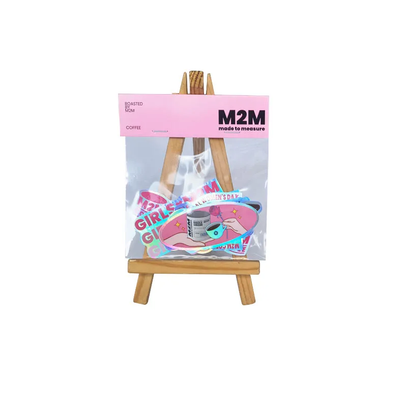 Waterproof Cartoon Sticker Packs in OPP Bag for Promotion Use Die Cut PVC Vinyl Custom Sticker Packs
