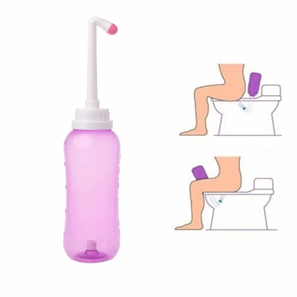 New 500ml Portable Travel Hand Held Bidet Sprayer Personal Cleaner Hygiene Bottle Spray Washing