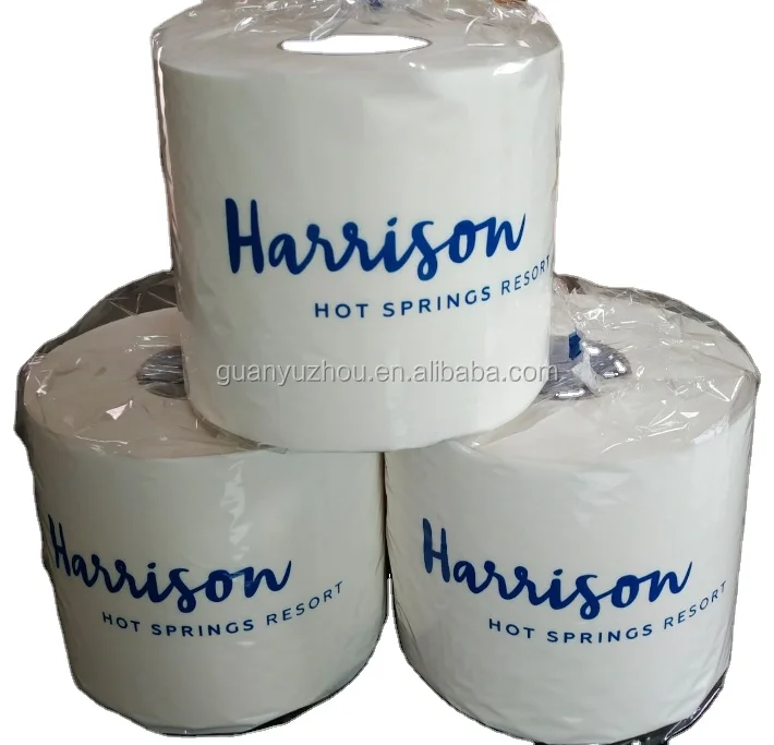 10/12 Rolls 2 Ply Toilet Tissue Paper Embossed Toilet Paper Roll Cheap Toilet Roll