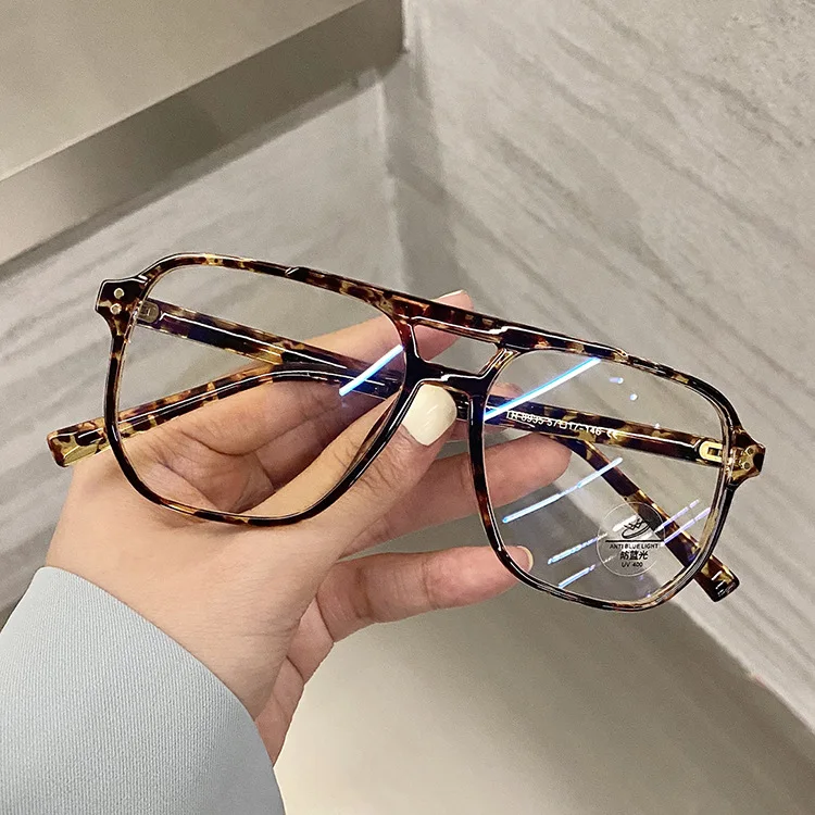 ashion Men Women Blue Light Blocking Computer Glasses TR90 Frame Square Anti Blue Light Eyeglasses