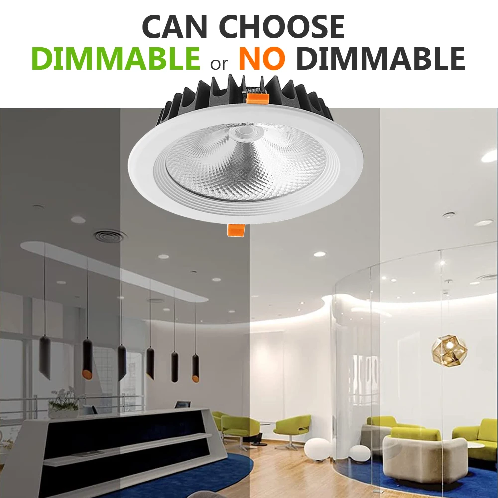Teco Factory Hight Lumen 100lm/w Brightness Adjustable 4inch 15w Dimmable Led Recessed Down Lighting