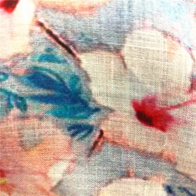 new fashion ramie tencel digital printing fabric